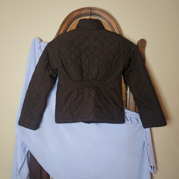 GAP Brown Quilted Kids Puffer with Pink Lining - Picture 5 of 6